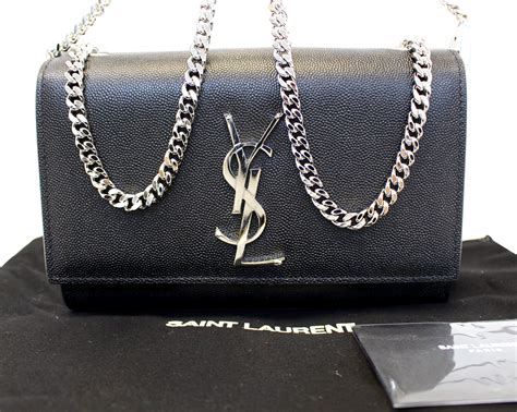 black and silver ysl crossbody